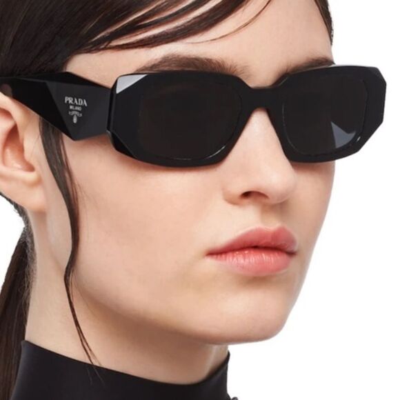 NEW PRADA Sunglasses PR17WS 1AB5S0 Black/Dark Grey Unisex - Picture 1 of 14